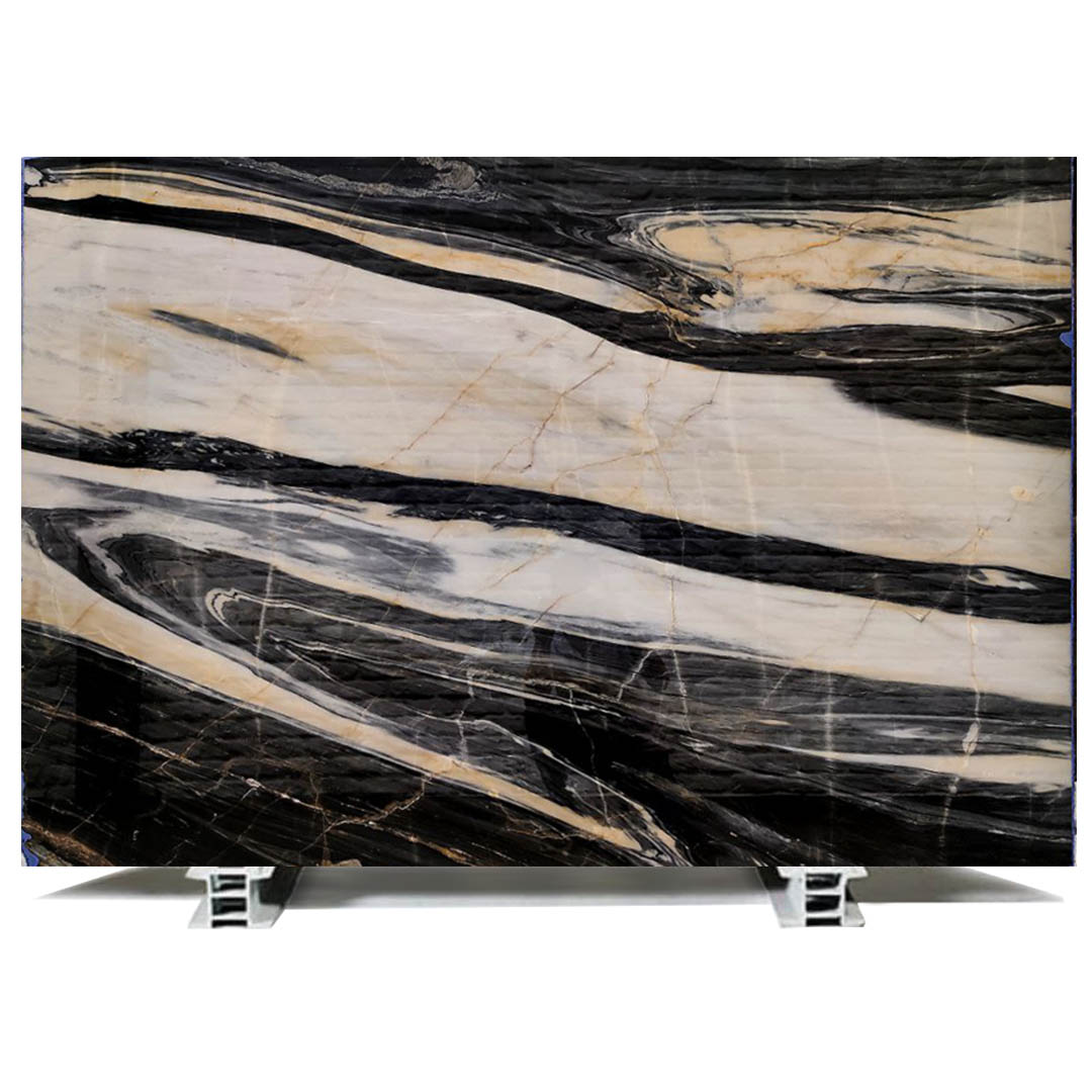 سنگ اسلب چینی مشکی طلایی دراگون